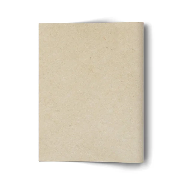 Papírové plátno tiskový list makety — Stock fotografie
