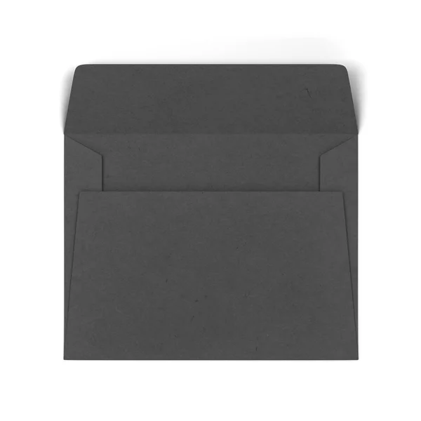 Prázdný papír obálka maketa — Stock fotografie