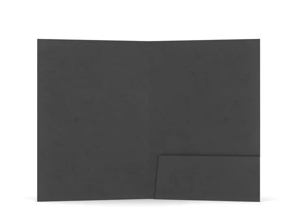 Carpeta de papel en blanco maqueta — Foto de Stock