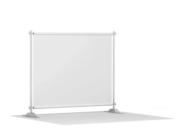 Sfondo bianco banner mockup — Foto Stock