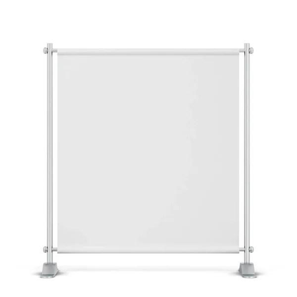 Sfondo bianco banner mockup — Foto Stock