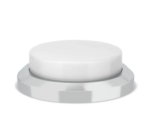 空白の丸いプッシュ ボタン — ストック写真
