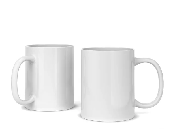 Caneca em branco para bebidas quentes — Fotografia de Stock