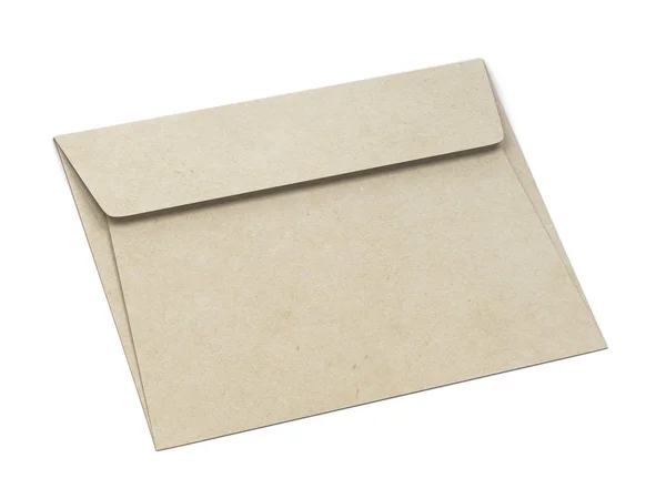 Макет пустого бумажного конверта — стоковое фото