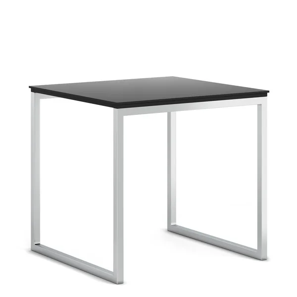 Minimalistic modern table with metallic legs — Stock Photo, Image