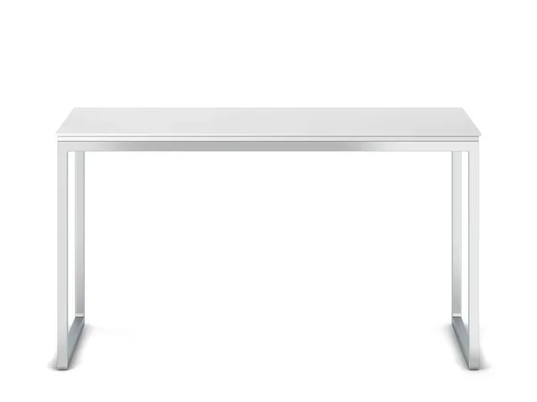 Minimalistische moderne tafel met metalen poten — Stockfoto