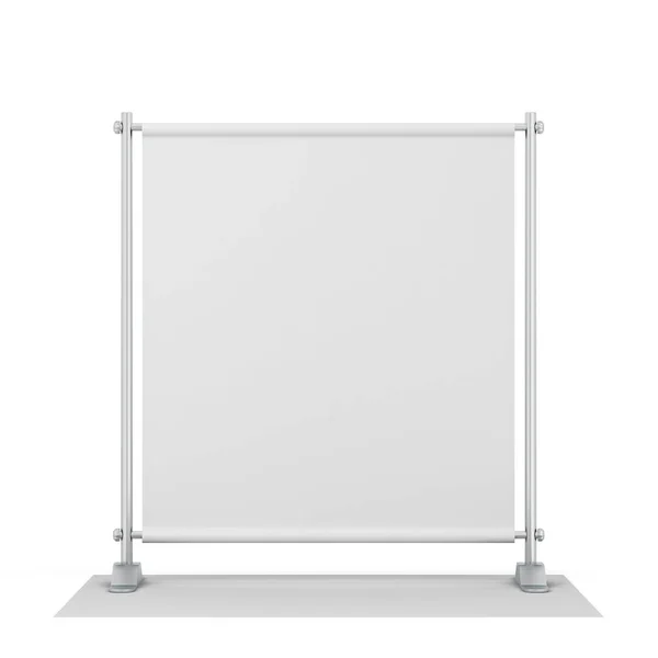 Sfondo bianco banner mockup — Foto Stock