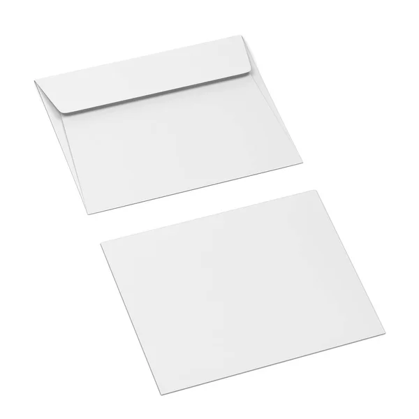 Mockup envelope de papel em branco — Fotografia de Stock