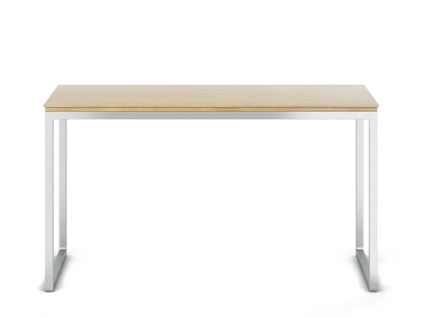 Minimalistic modern table with metallic legs — Stock Photo, Image