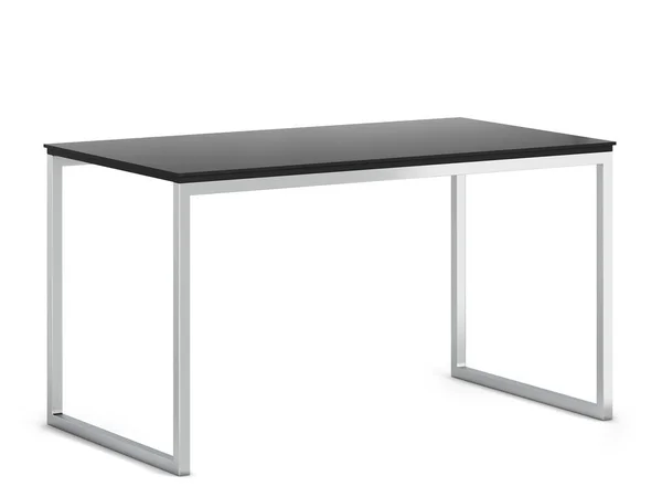 Minimalistic modern table with metallic legs — Stock Photo, Image