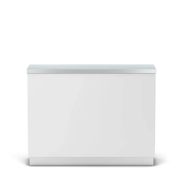 Comptoir blanc stand maquette — Photo
