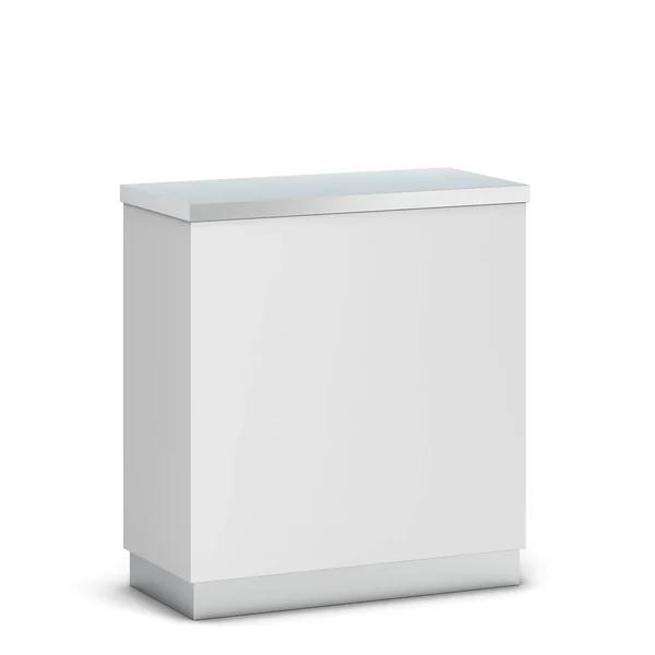 Blank counter stand mockup — Stock Photo, Image