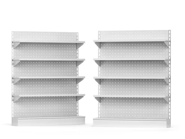 空市场货架模型 — 图库照片