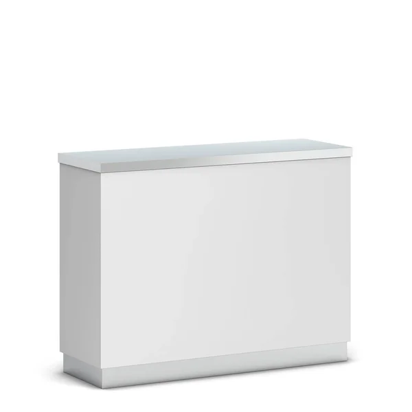 Blank counter stand mockup — Stock Photo, Image