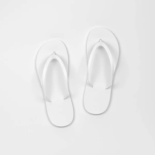 Lege paar flip flops mockup — Stockfoto