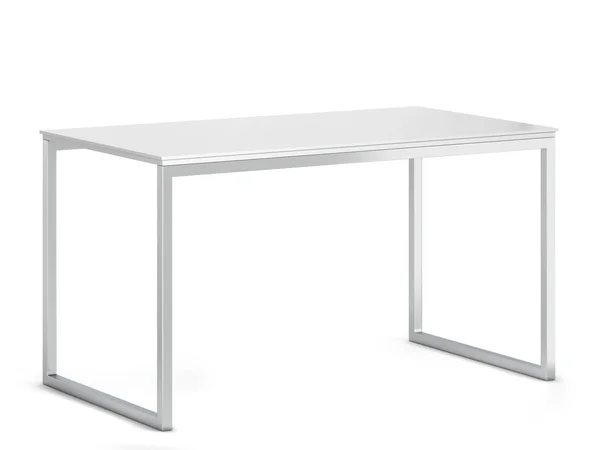 Minimalistic modern table with metallic legs — Stock Photo, Image