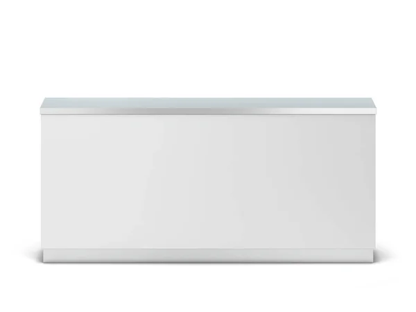 Blank counter stand mockup — Stock Photo, Image