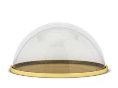 Glass dome on a stand clipart