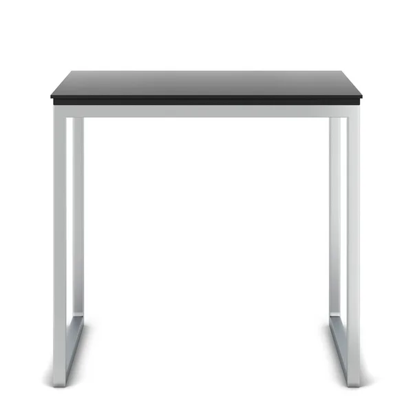 Мінімалістичний сучасний стіл з металевими ніжками — стокове фото