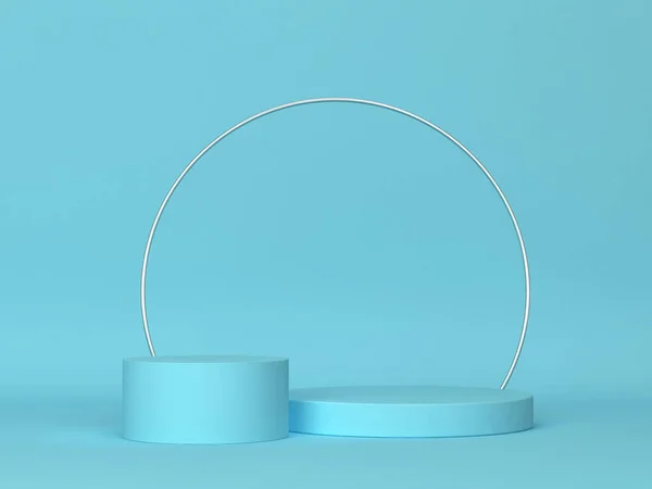 Podium Met Een Rond Frame Minimale Scène Illustratie — Stockfoto