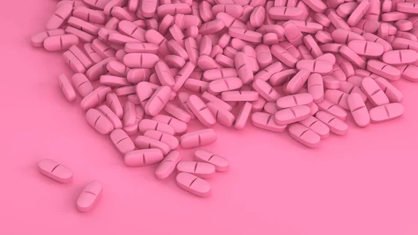 Heap Pills Illustration — Stock Photo, Image