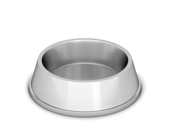 Empty Pet Bowl Illustration Isolated White Background — Stock Photo, Image