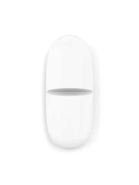 白い錠剤だ 白地に隔離された3Dイラスト — ストック写真