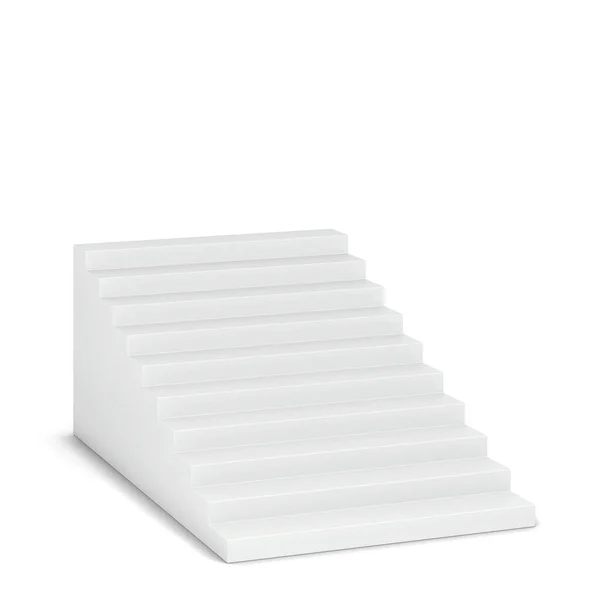 Blank Stairs Illustration Isolated White Background — Stock Photo, Image