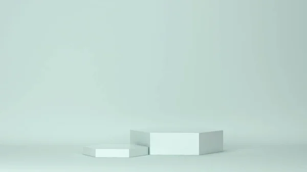 六角豆荚 3D例证 最低限度概念 — 图库照片