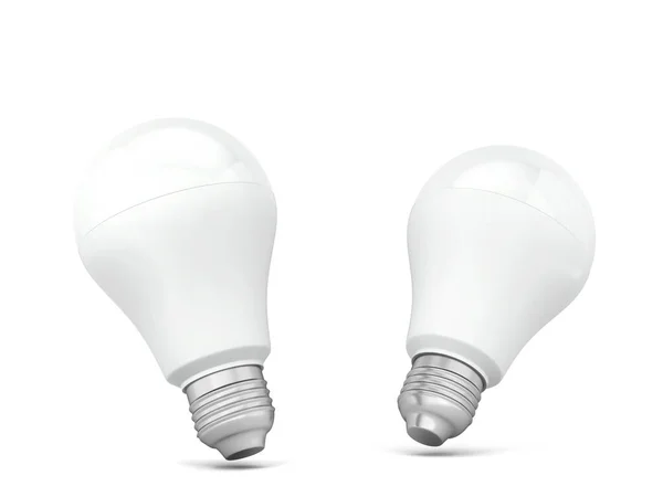 Led Light Bulb Illustration Isolated White Background — Stock Photo, Image