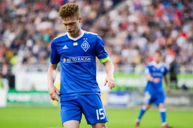 Kiev, Ukrayna - 19 Mayıs 2018 Viktor Tsygankov metch sırasında. Ukrayna Premier Ligi maç Dinamo Kiev Shakhtar Donetsk Dinamo Kiev Stadyumu'nda.