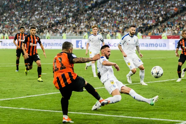 Kyiv Ukraine August 2018 Spieler Aktion Ukrainisches Erstligaspiel Dynamo Kiew — Stockfoto