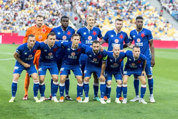 Kyiv Ukraine August 2018 Slavia Prague Team Photo Uefa Champions — Stock Photo, Image