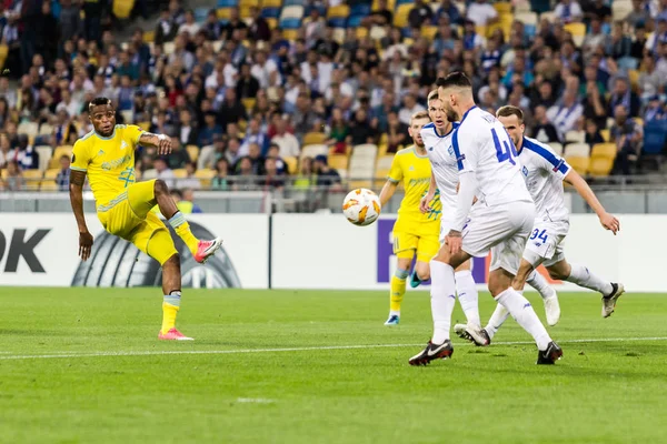 Kyiw Ukraine September 2018 Spieler Aktion Während Des Uefa Europa — Stockfoto