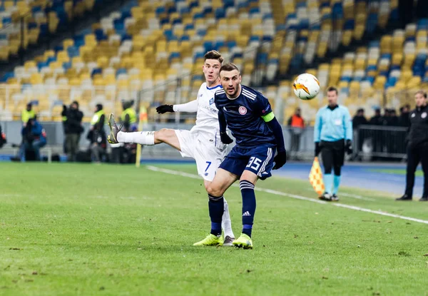 Kyiv Ucrânia Fevereiro 2019 Benjamin Verbic Dynamo Kyiv Lutando Pela — Fotografia de Stock