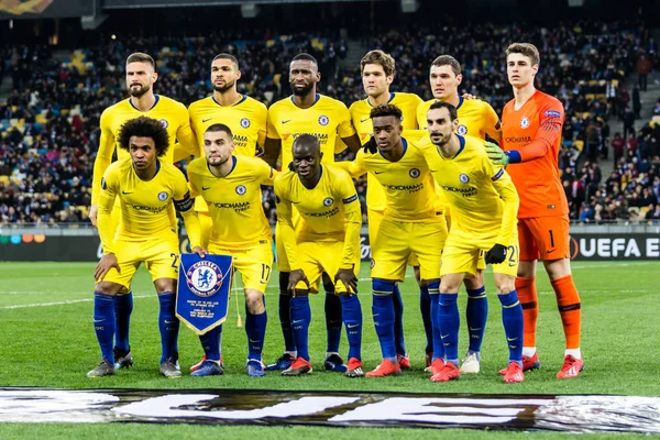 UEFA Europa League football match Dynamo Kyiv ��� Chelsea, March — Stock Photo, Image