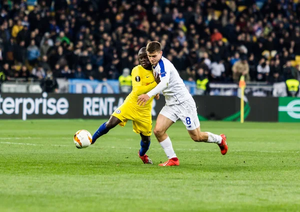 UEFA Europa League fotbalový zápas Dynamo Kyjev Chelsea, březen — Stock fotografie