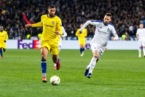 UEFA Europa League fotbalový zápas Dynamo Kyjev Chelsea, březen — Stock fotografie