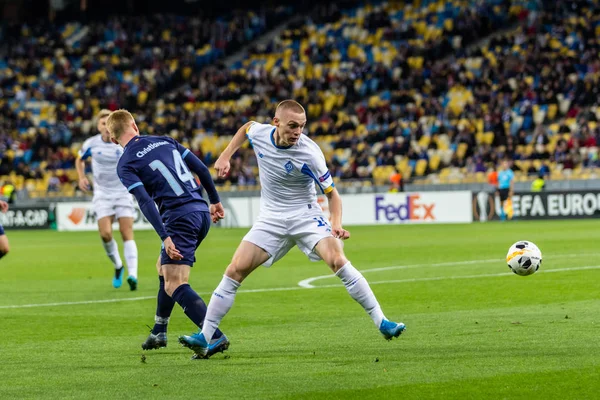 Fotbalový zápas Dynamo Kyjev Malmo, Septemb v lize UEFA Europa — Stock fotografie