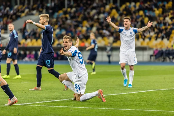 Fotbalový zápas Dynamo Kyjev Malmo, Septemb v lize UEFA Europa — Stock fotografie