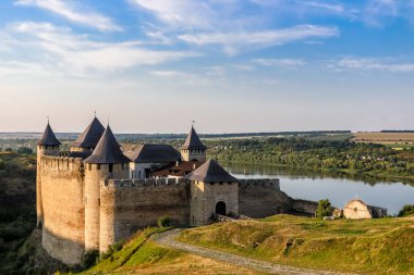 Medieval fortress, West Ukraine, Khotyn clipart