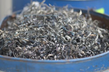 Kapalı bükülmüş spiral çelik talaşları