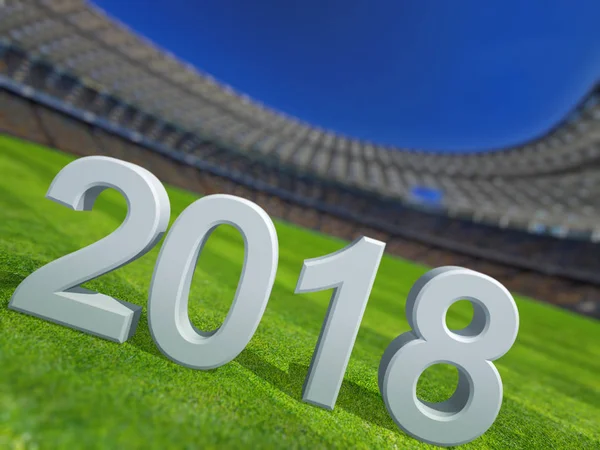 Estadio Del Campeonato Mundial Año 2018 Ilustración —  Fotos de Stock