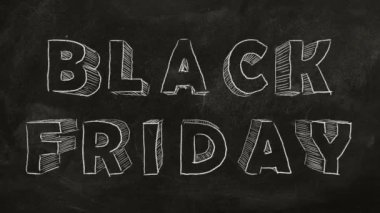 Bir kara tahta üzerinde animasyonlu 