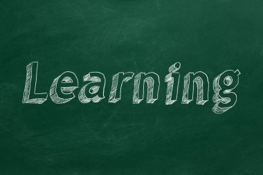 Yeşil kara tahta üzerinde çizim 