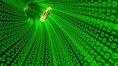 Internet tünel içindeki e-posta simgeler. İletişim kavramı.