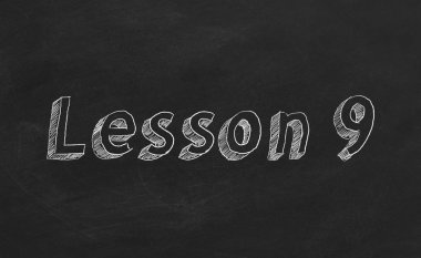 Ders 9
