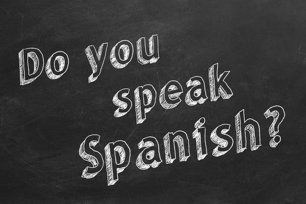 Do you speak Spanish? — Stock Photo, Image