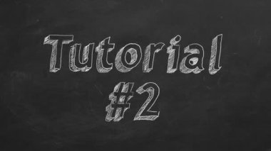 El çizim ve kara tahta üzerinde 