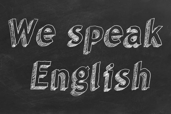 Hablamos inglés. —  Fotos de Stock